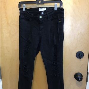 Frame distressed le skinny jeans